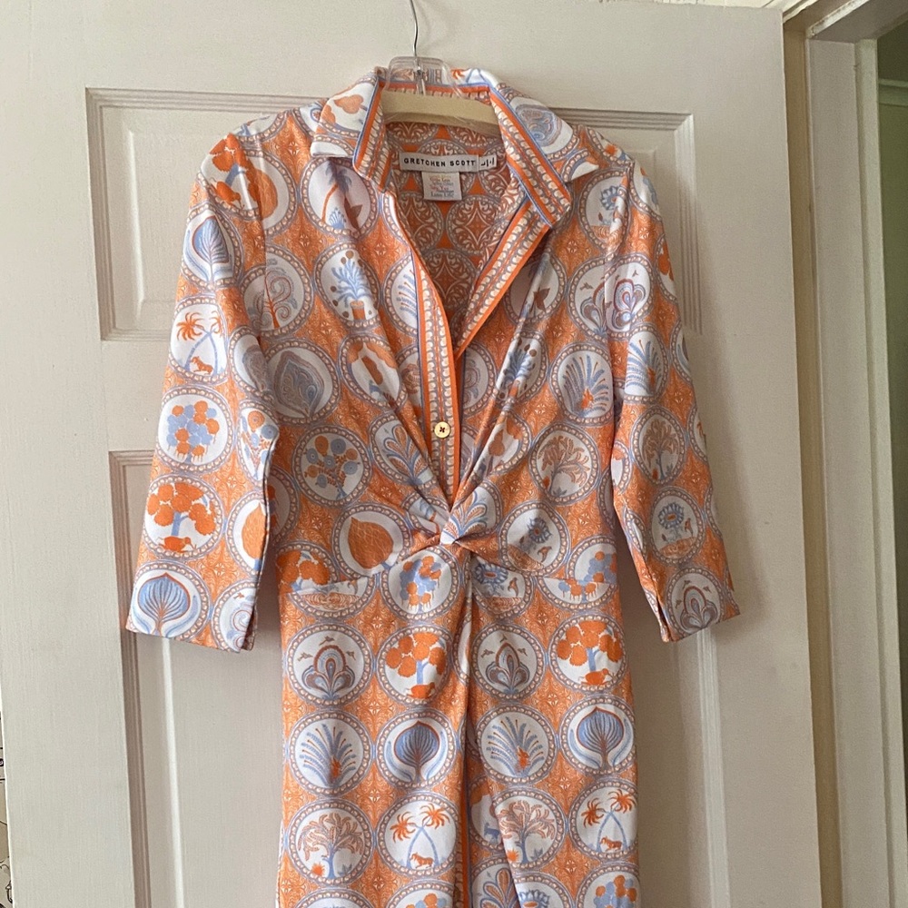 Gretchen Scott Shirt Style Dress. Sz. L.